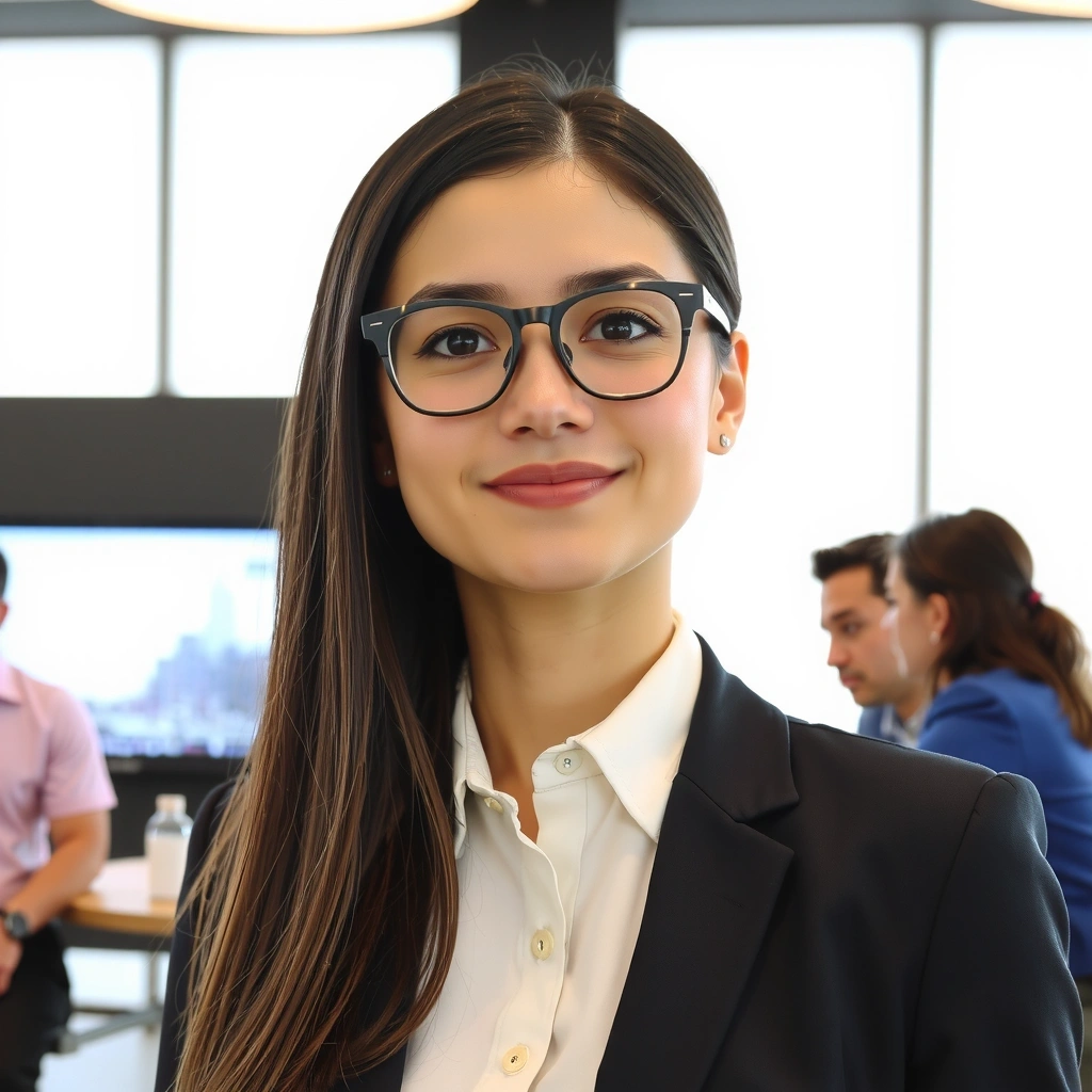 Ritratto professionale di una giornalista donna