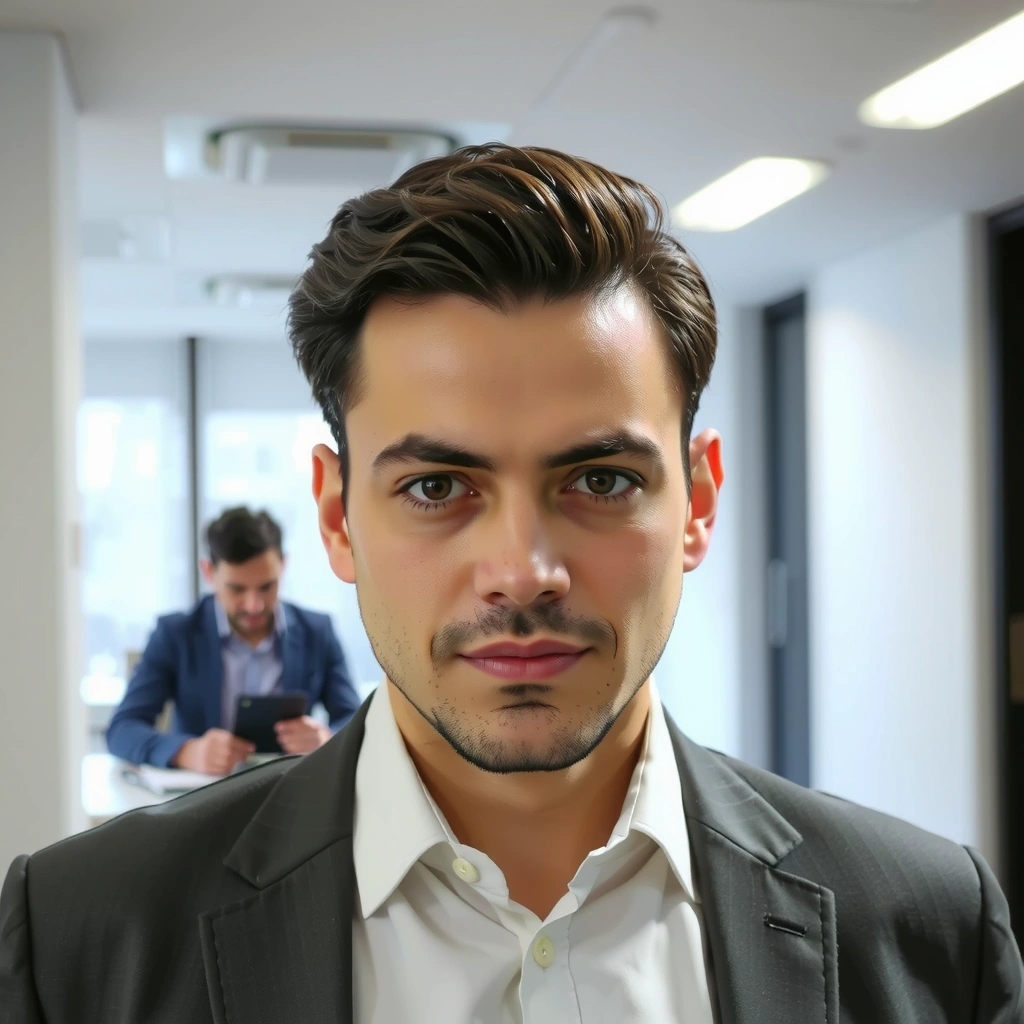 Ritratto professionale di un giornalista uomo